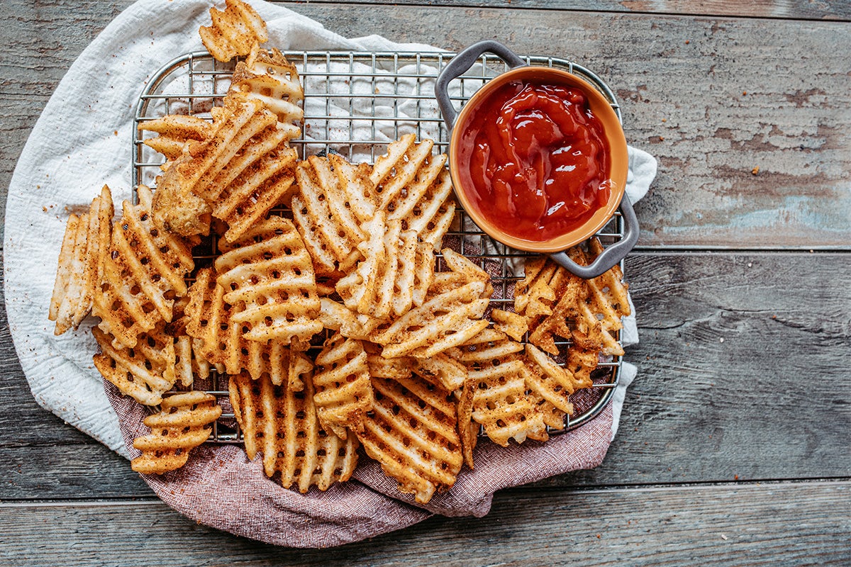 Order SIDE OF WAFFLE FRIES food online from Old Chicago 98 store, Brighton on bringmethat.com