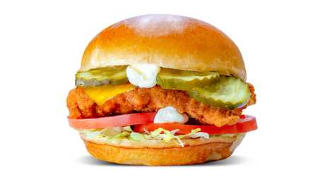 Order Crispy Chicken Burger No Cheese food online from Zo Good Burger store, Canton on bringmethat.com