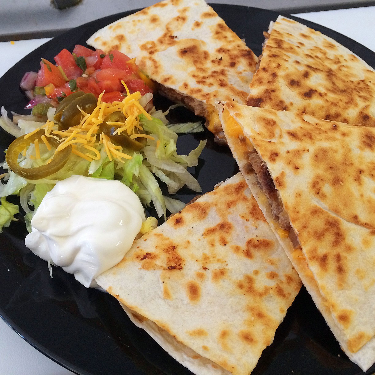 Order Chicken Quesadillas food online from Rice N Beans To Go store, Bethlehem on bringmethat.com