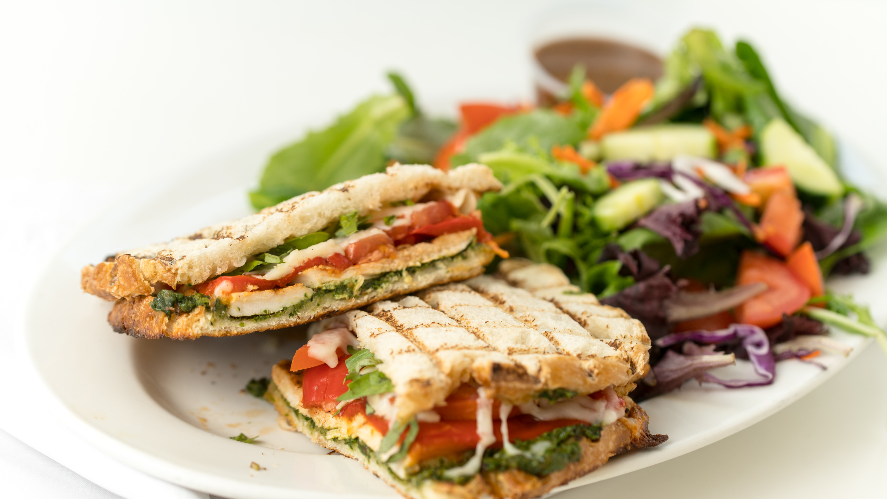 Order Tuscan Chicken Panini food online from California Fresh Pizza store, Los Angeles on bringmethat.com