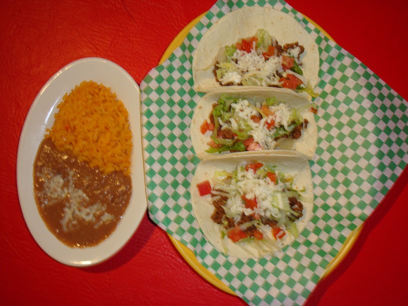 Order Taco Platter food online from Poblano Mexican Restaurant store, Columbus on bringmethat.com