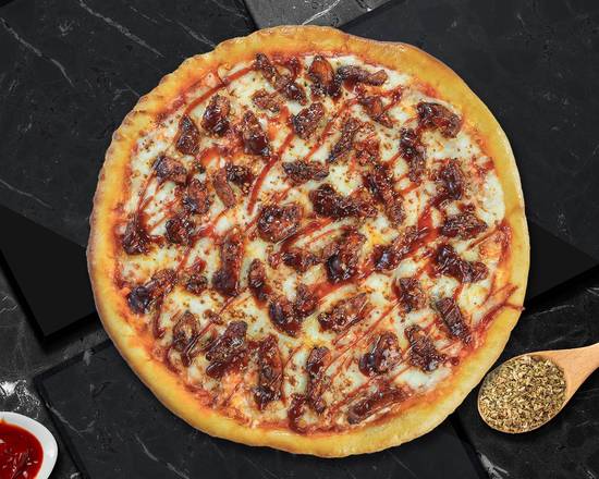 Order 12" BBQ Chicken Pizza food online from Dat Pizza Dough store, Nashville on bringmethat.com