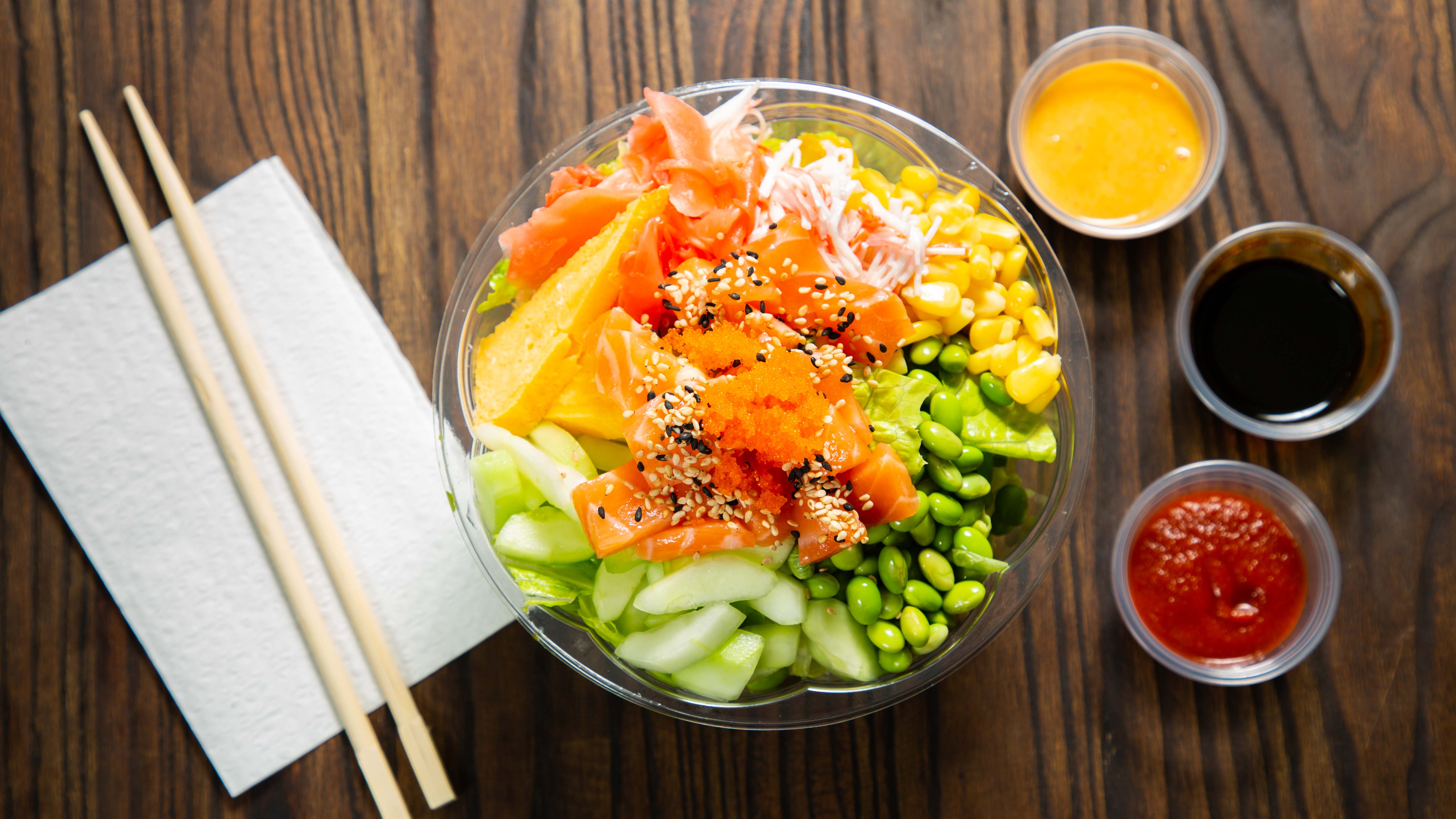 Order Salmon Bowl food online from Okipoki store, Albany on bringmethat.com