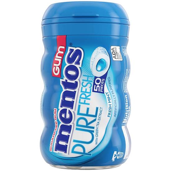 Order Mentos Pure Fresh Sugar Free Chewing Gum 50 Count food online from Deerings Market store, Traverse City on bringmethat.com
