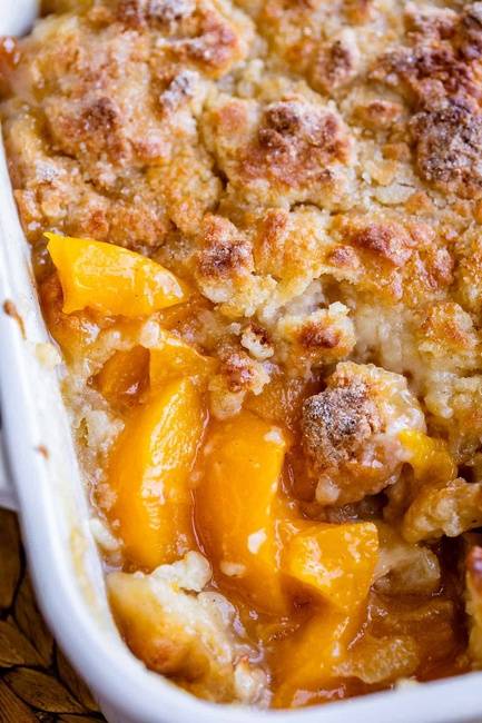Order Homemade Peach Cobbler food online from Bailey Seafood store, Buffalo on bringmethat.com