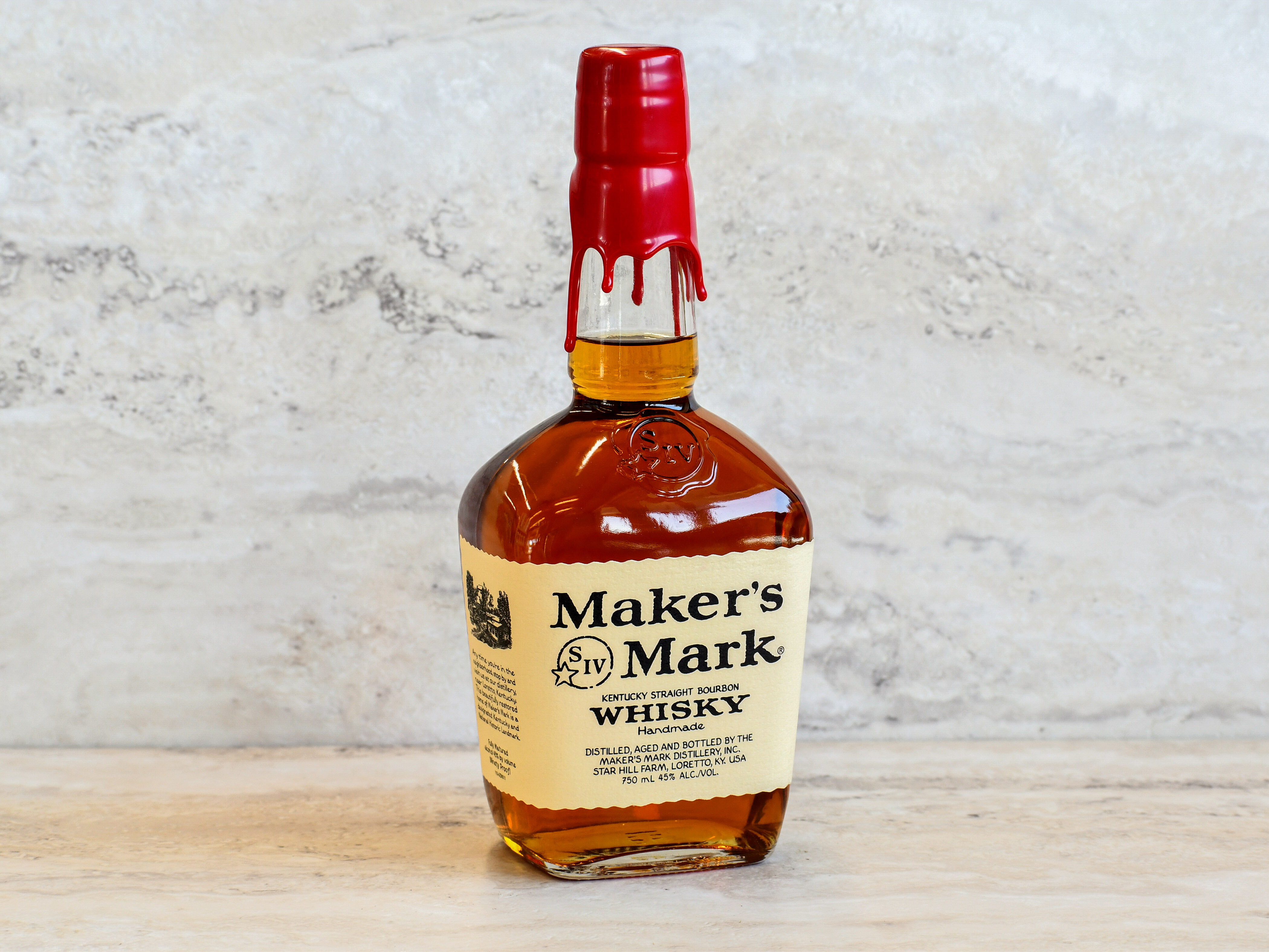 Order Maker's Mark, 750 ml. Bourbon (45.0% ABV) food online from Jay Vee Liquors store, El Cerrito on bringmethat.com