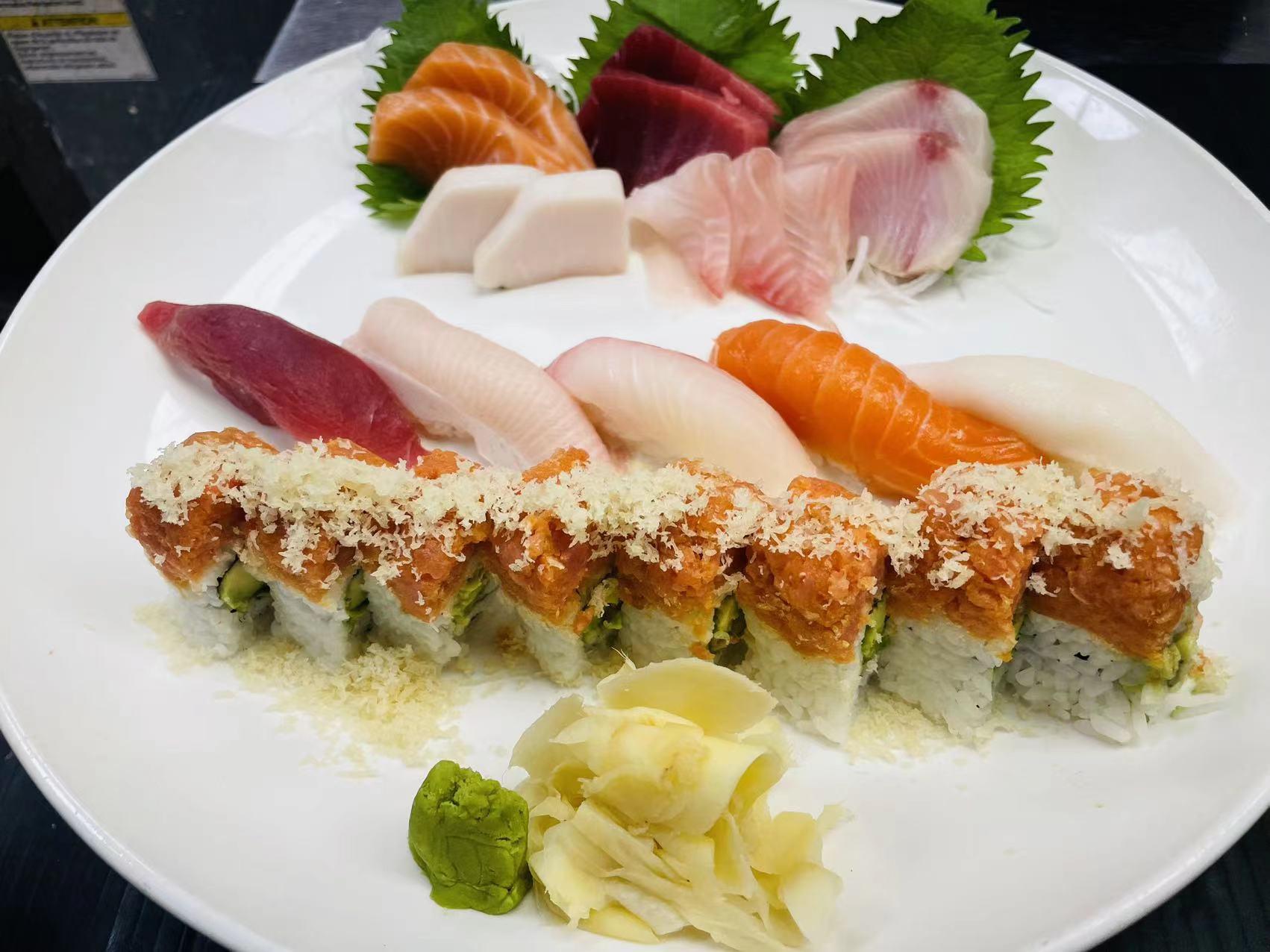 Order Sushi & Sashimi Combination food online from New Leaf Chinese & Japanese Cuisine store, Philadelphia on bringmethat.com