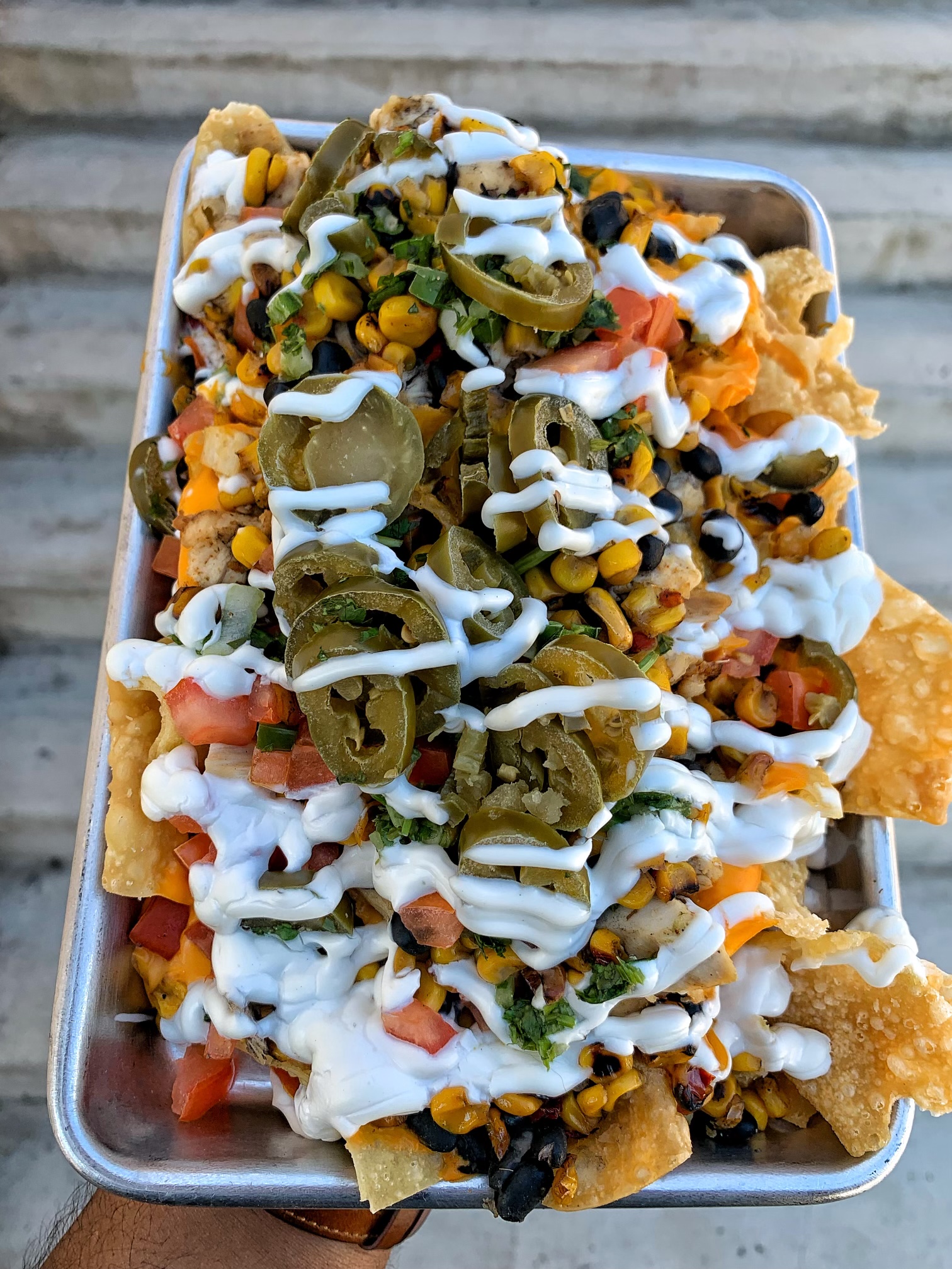 Order Loaded Nachos  food online from The Chicken Koop Express store, Montebello on bringmethat.com
