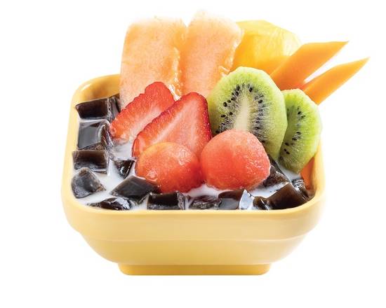 Order G1 - Mixed Fruits GJ / Coconut Milk 鮮雜果涼粉 (椰汁底) food online from Sweethoney Dessert store, Alhambra on bringmethat.com