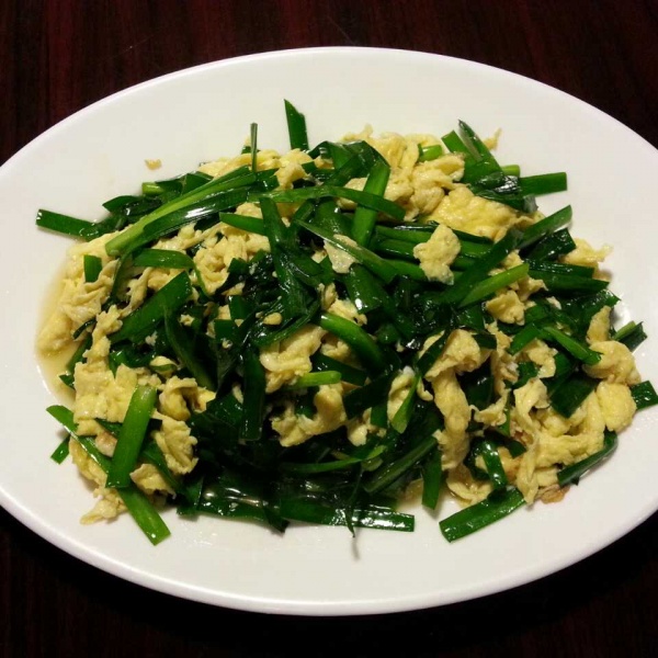 Order 65. Sauteed Chives with Egg food online from China First store, Seattle on bringmethat.com
