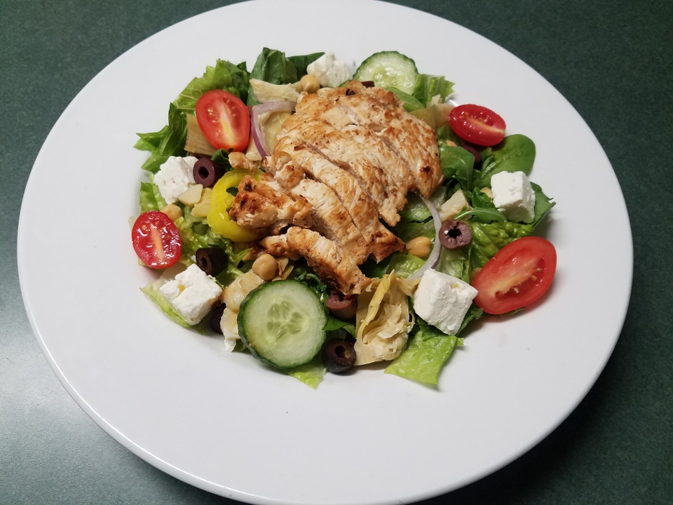 Order *Chicken Greek Salad food online from The Distillery store, Syracuse on bringmethat.com
