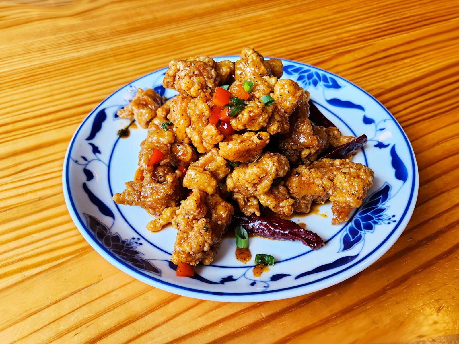 Order Tony Chicken W. Three Chili 三椒鸡丁 food online from Lao sze chuan (evanston) store, Evanston on bringmethat.com