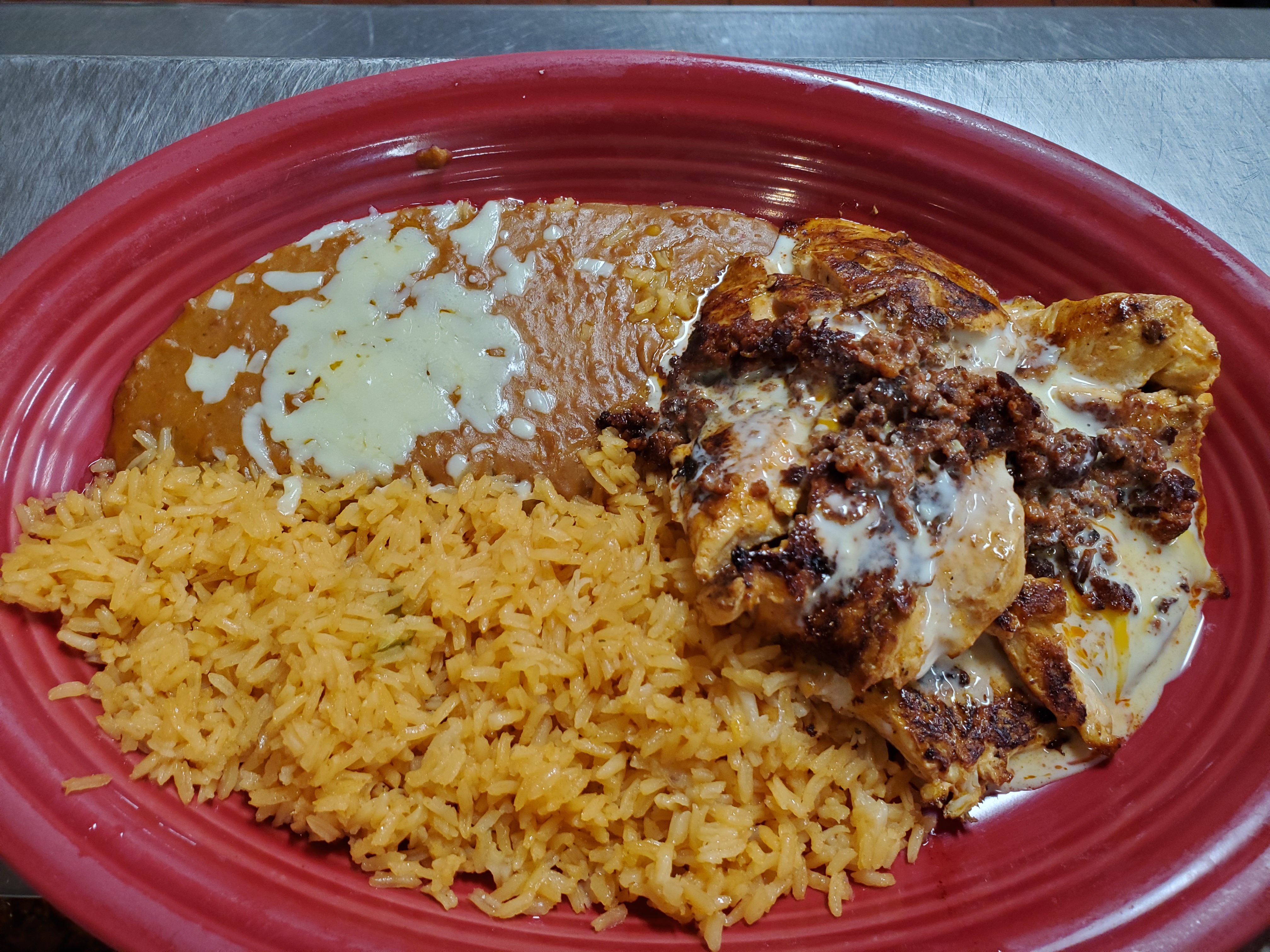 Order Chori Pollo  food online from Los Gallos Mexican Grill store, Rochester on bringmethat.com