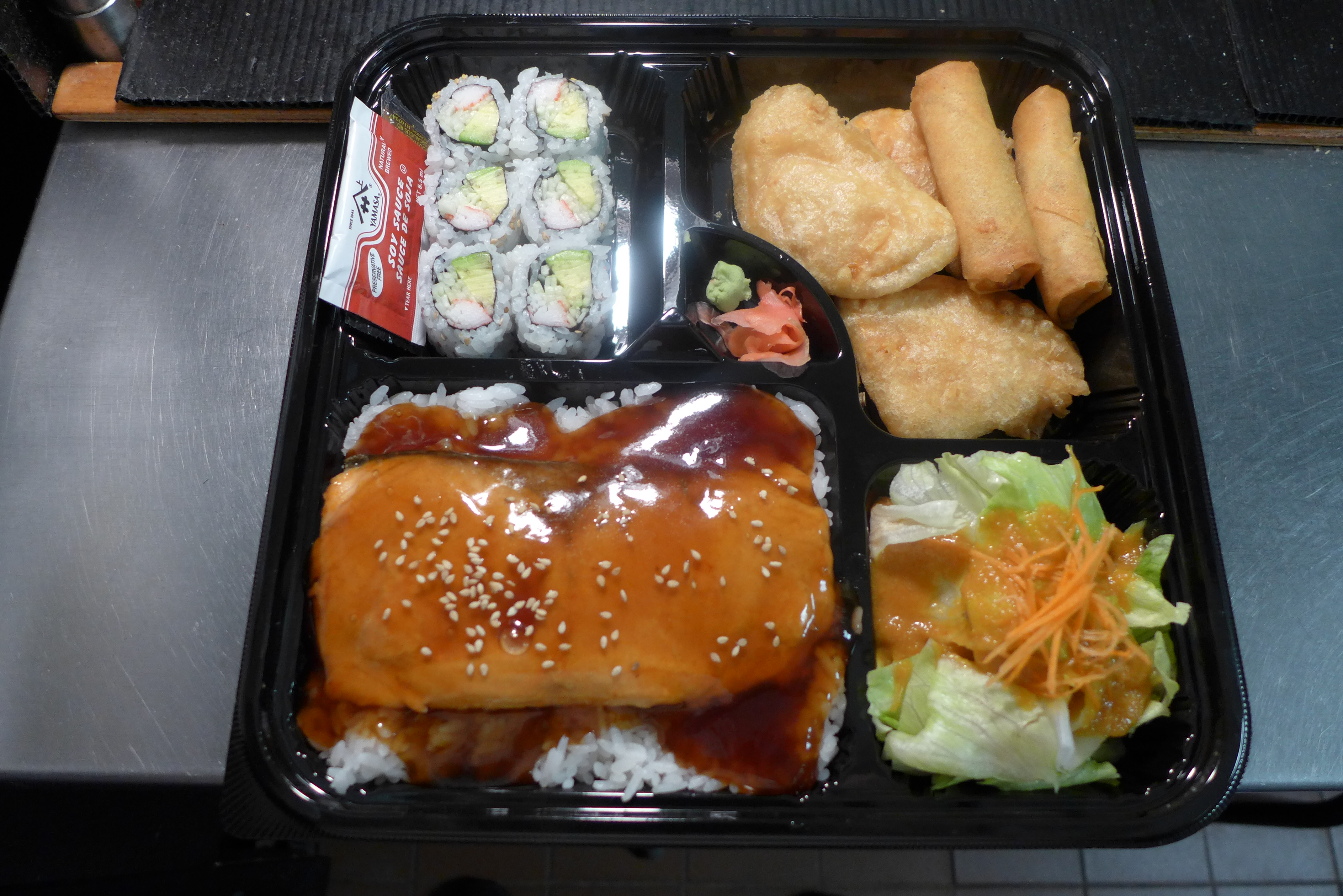 Order Salmon Teriyaki Deluxe food online from Tokyo Sushi store, Edison on bringmethat.com