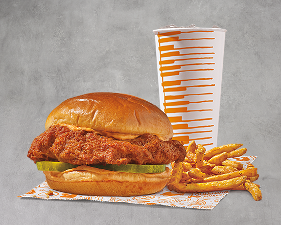 Order NEW Spicy Blackened Chicken Sandwich Combo food online from Popeyes store, Detroit on bringmethat.com