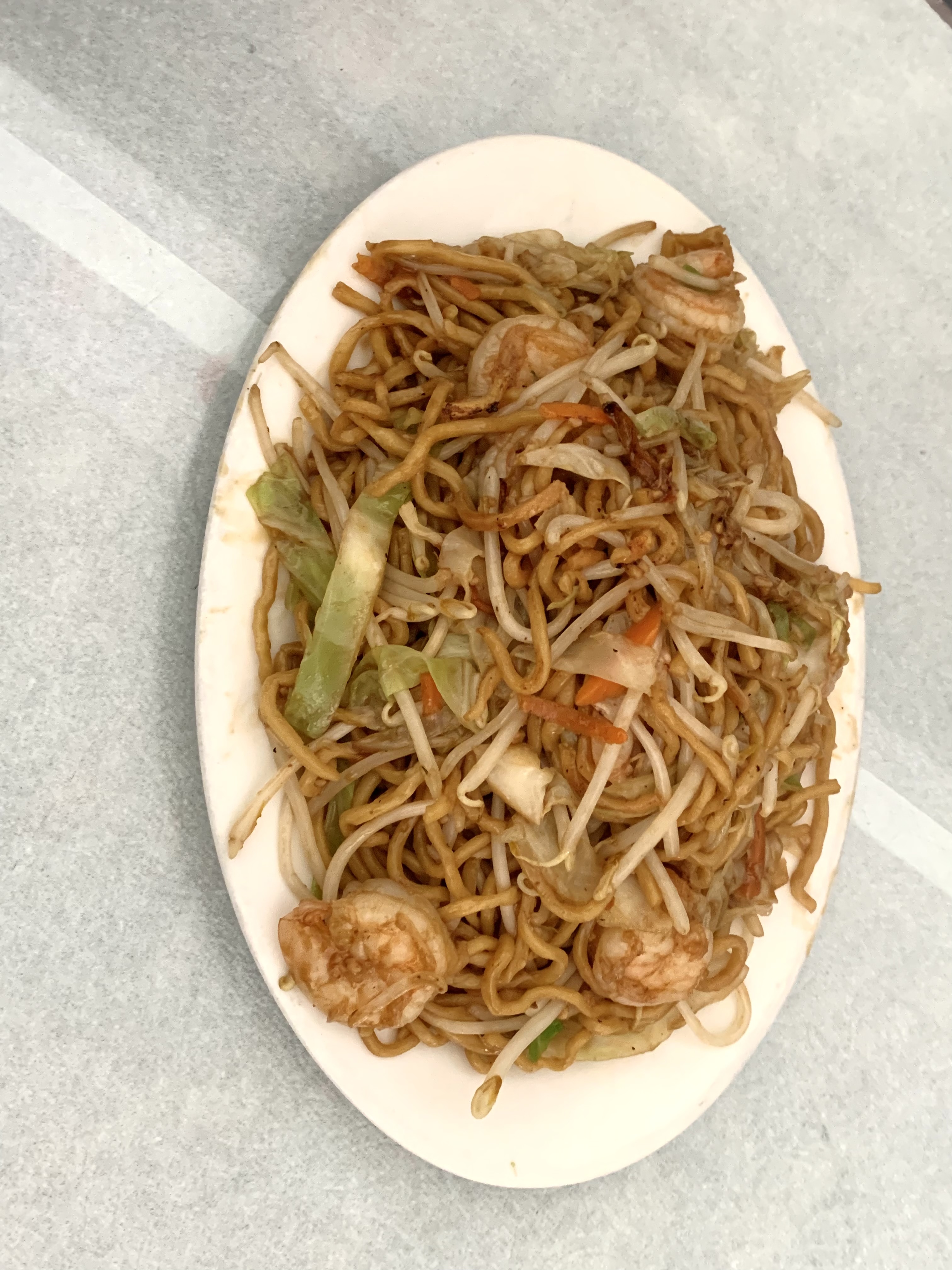 Order Shrimp Chow Mein food online from Hong Kong Restaurant store, Manteca on bringmethat.com