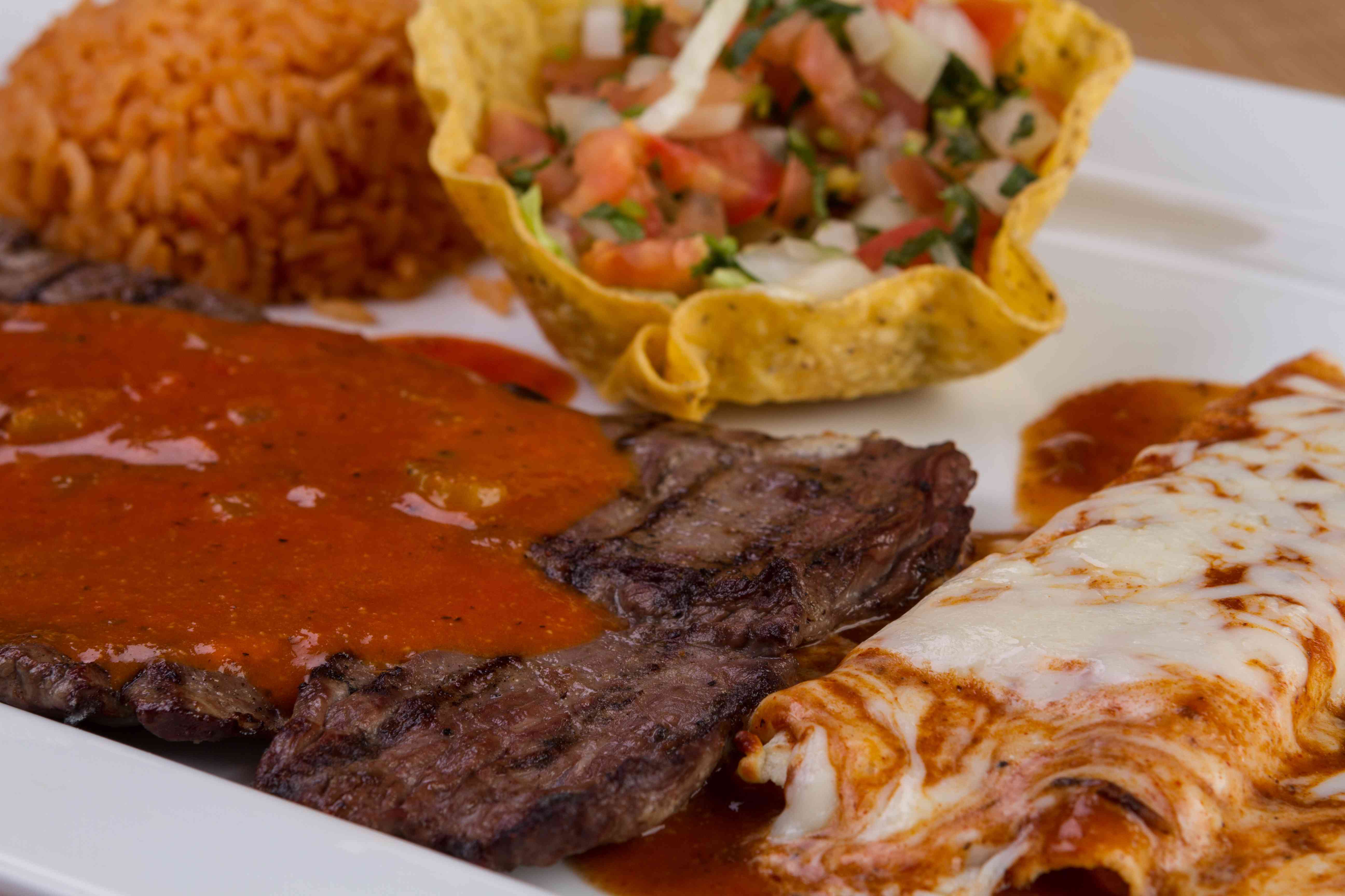 Order Tampiquena Steak food online from Taqueria Mexico store, Hoover on bringmethat.com
