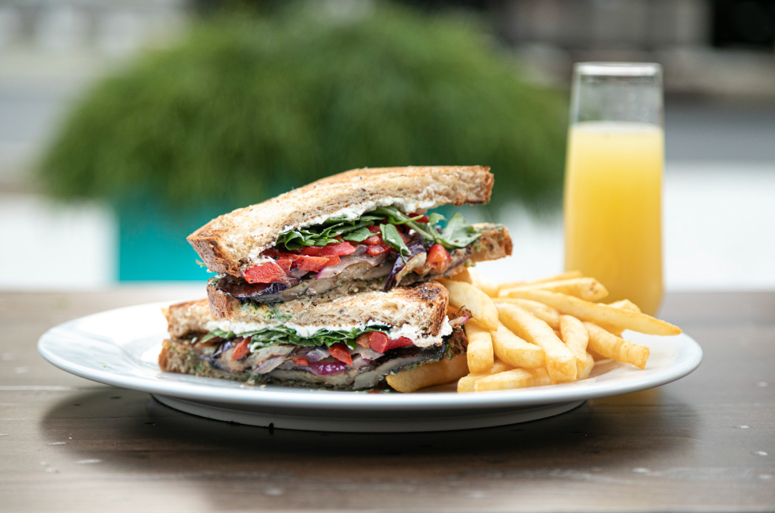 Order Roasted Vegetable Panini food online from Busboys and Poets store, Washington on bringmethat.com
