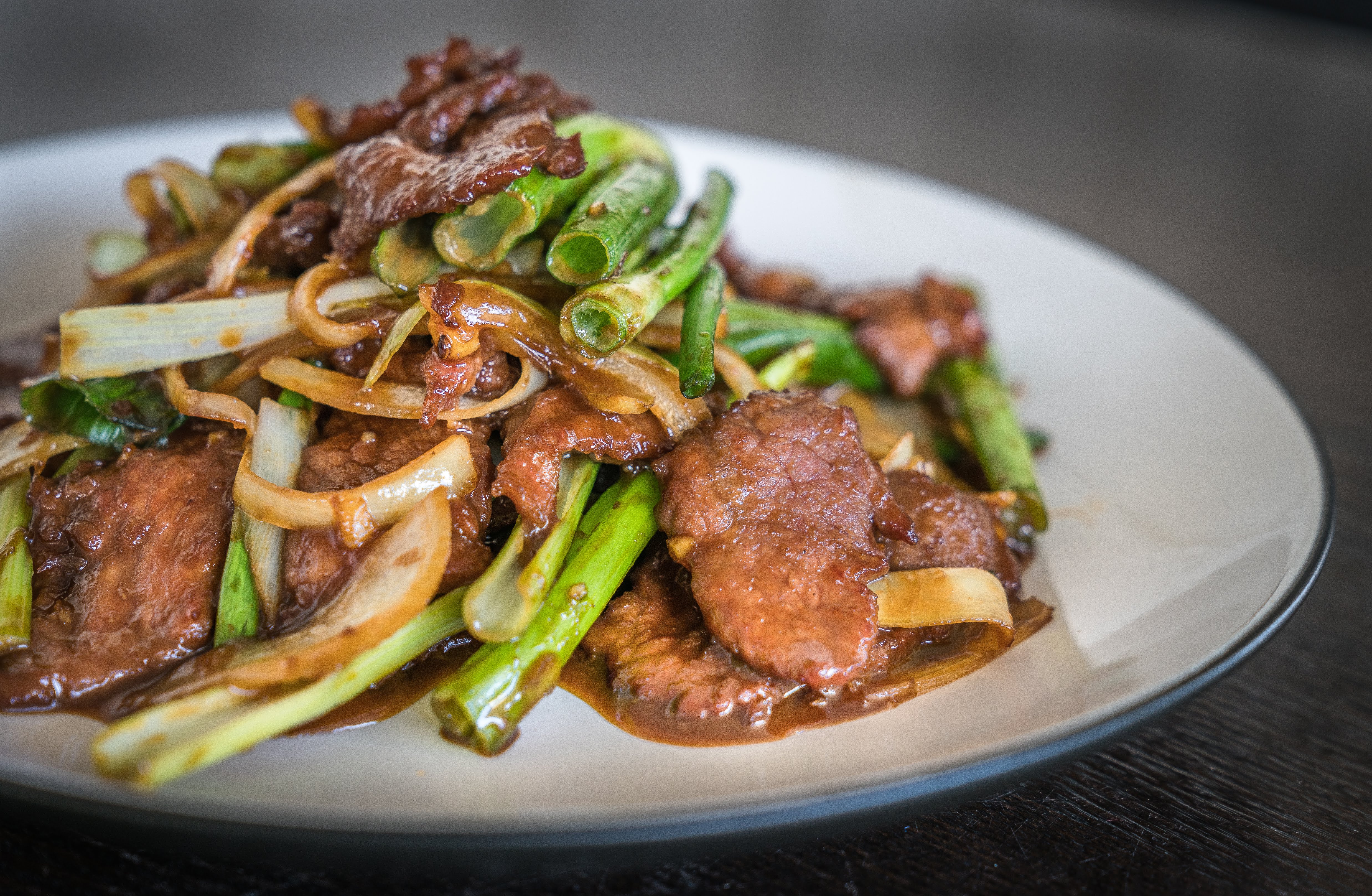 Order Mongolian Beef food online from Bamboo House Express store, Temecula on bringmethat.com