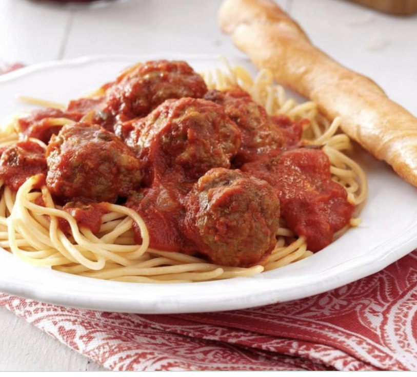 Order Spaghetti and Meatballs food online from Papa Lou Pizza store, Richmond on bringmethat.com