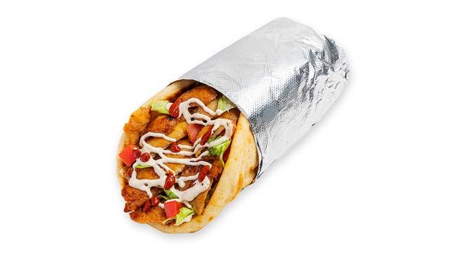 Order Chicken Shawarma Sandwich food online from The Halal Guys store, Houston on bringmethat.com