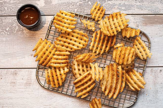 Order Waffle Fries food online from Ember Smoked Bbq store, Ft. Oglethorpe on bringmethat.com