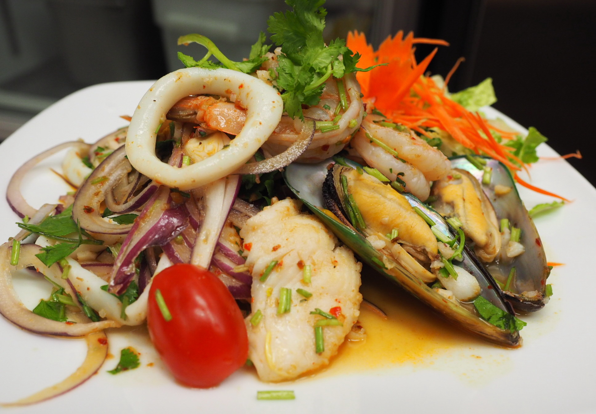 Order Seafood Salad food online from Smile Thai store, Harbor City on bringmethat.com