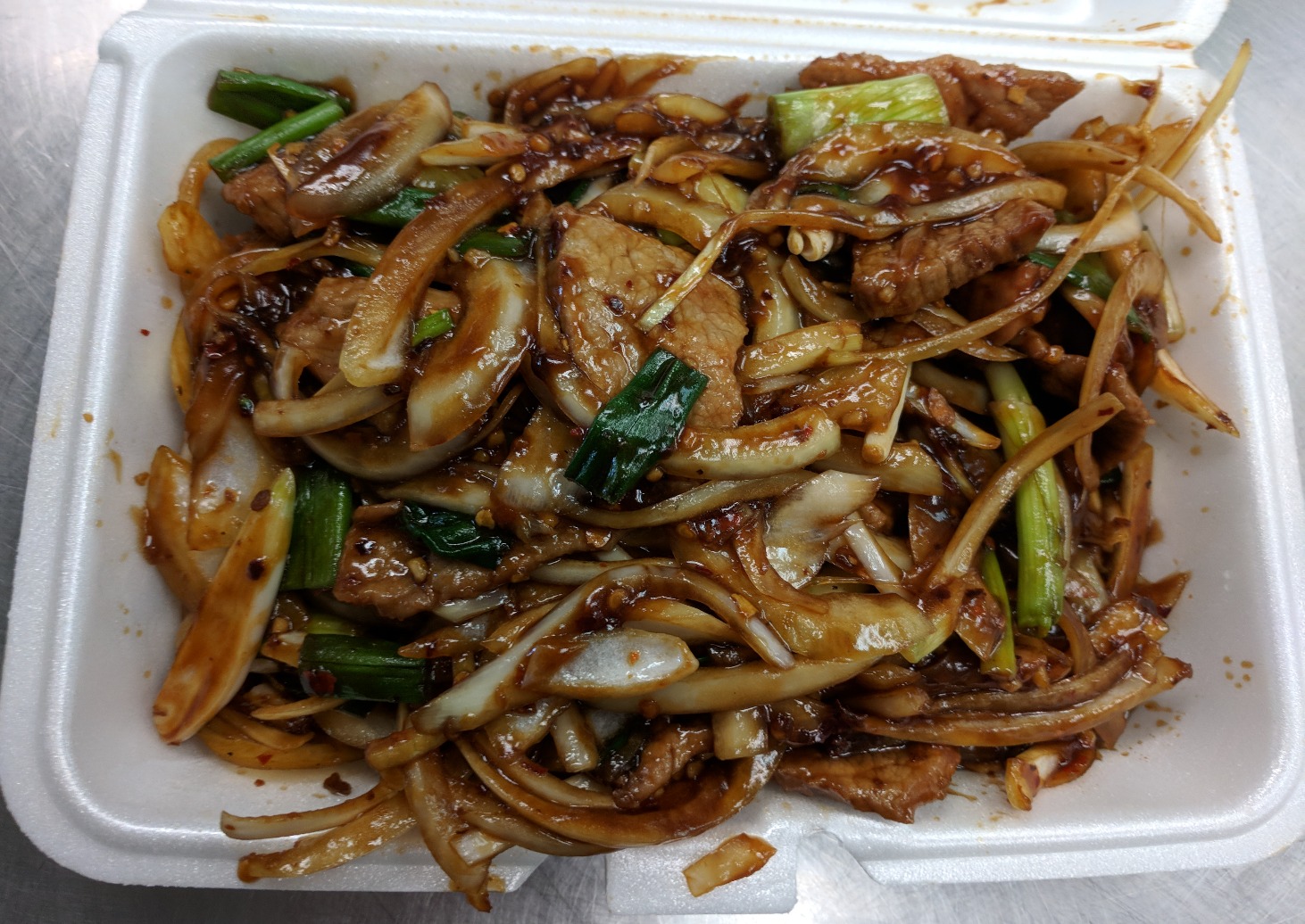 Order L27. Mongolian Beef Lunch food online from Golden Pearl store, Salt Lake City on bringmethat.com