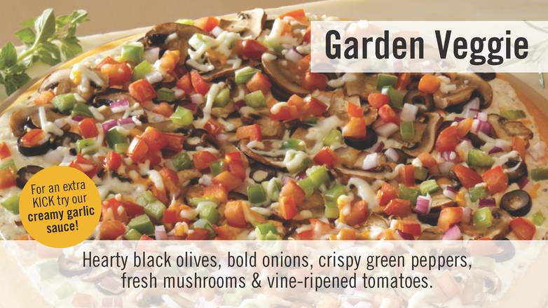Order Garden Veggie Pizza food online from Figaro's Pizza in Keizer store, Keizer on bringmethat.com