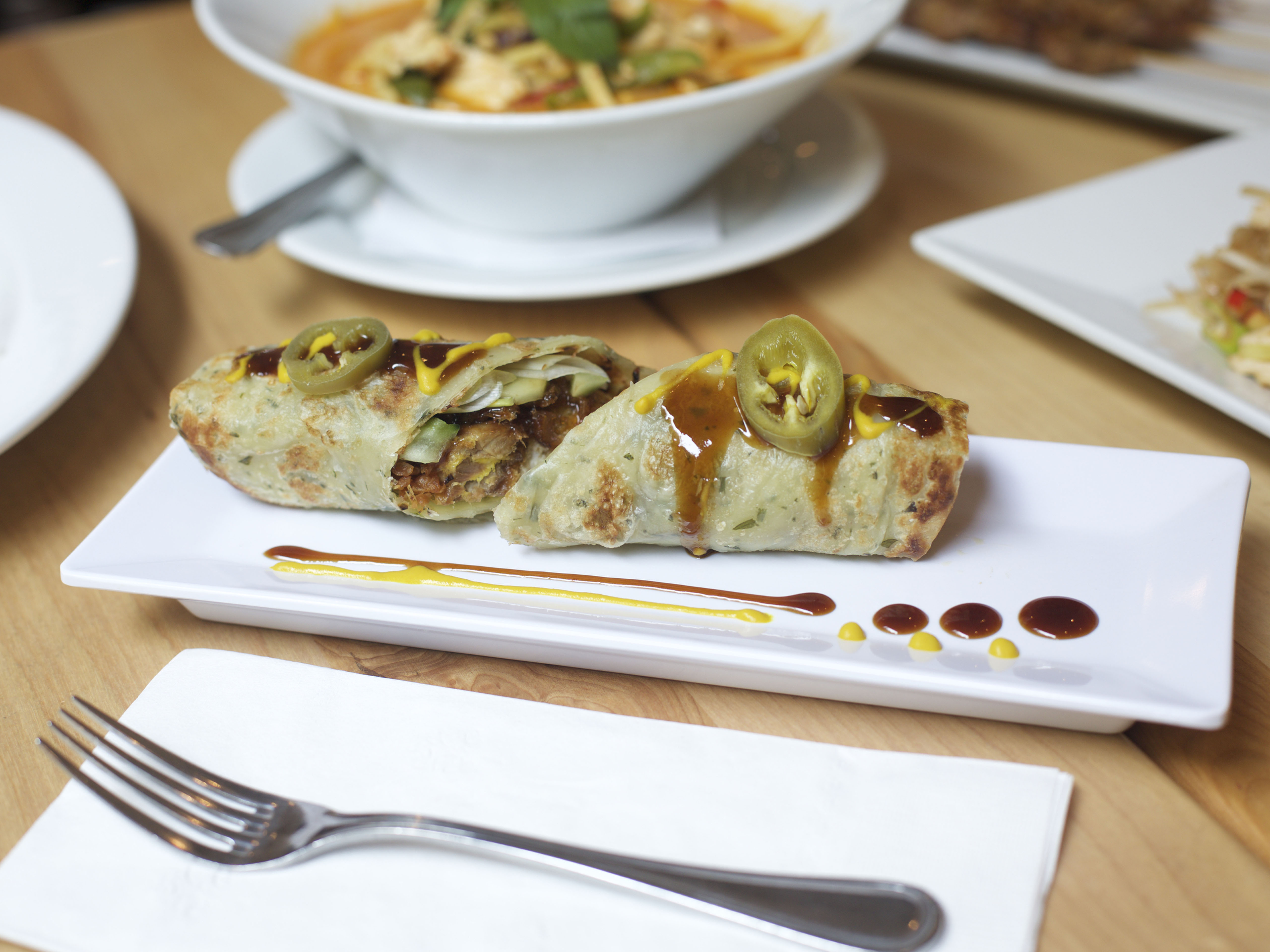 Order 2 Piece Duck Roll food online from Thanida Thai store, Alexandria on bringmethat.com