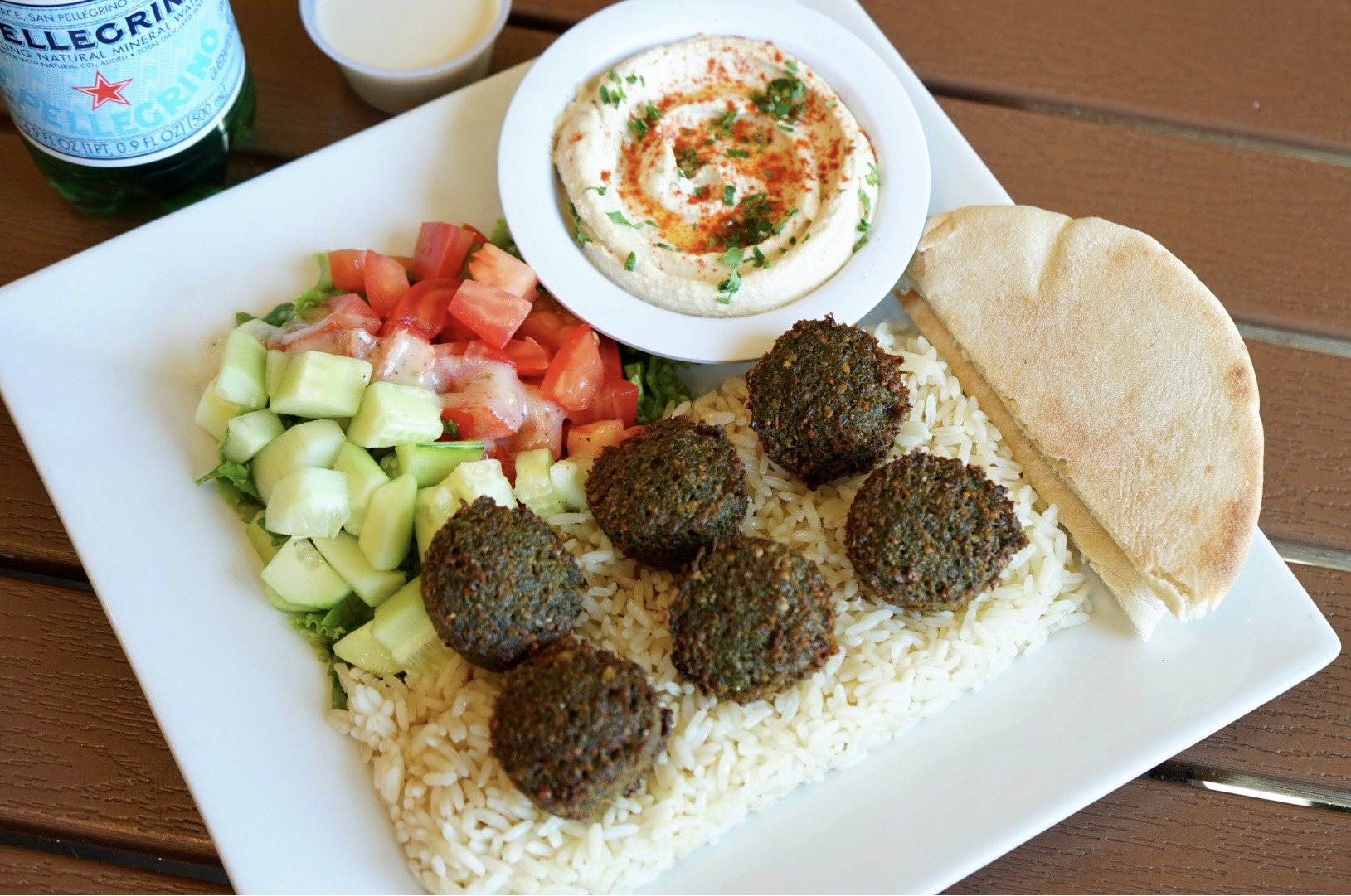 Order Falafel Plate food online from California Pita store, Beverly Hills on bringmethat.com