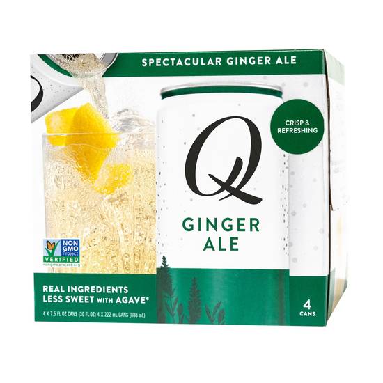 Order Q Mixers Spectacular Ginger Ale, 7.5 OZ Cans, 4 CT food online from Cvs store, WESTON on bringmethat.com
