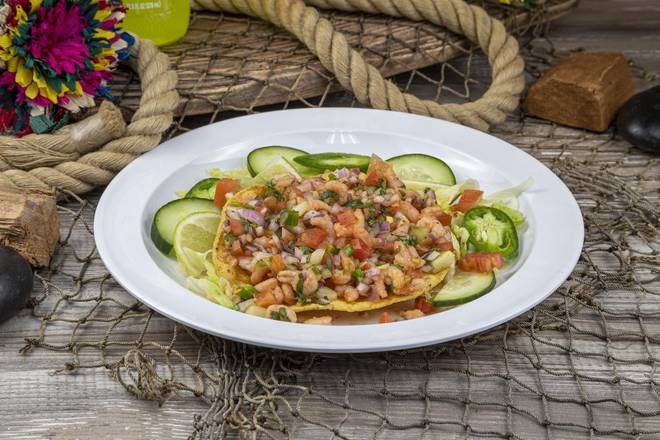 Order Ceviche Tostada food online from Don Chillitos Mexican Grill store, Aloha on bringmethat.com