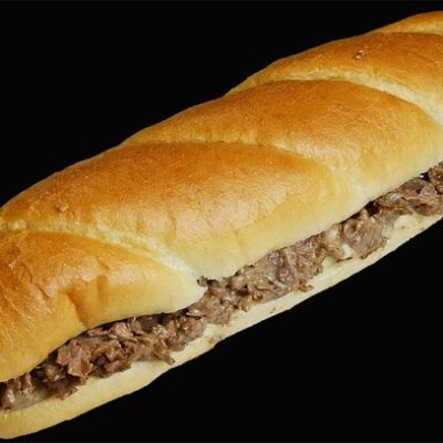 Order Philly Cheesesteak Sub 6" food online from Francos Pizza & More store, Kenmore on bringmethat.com