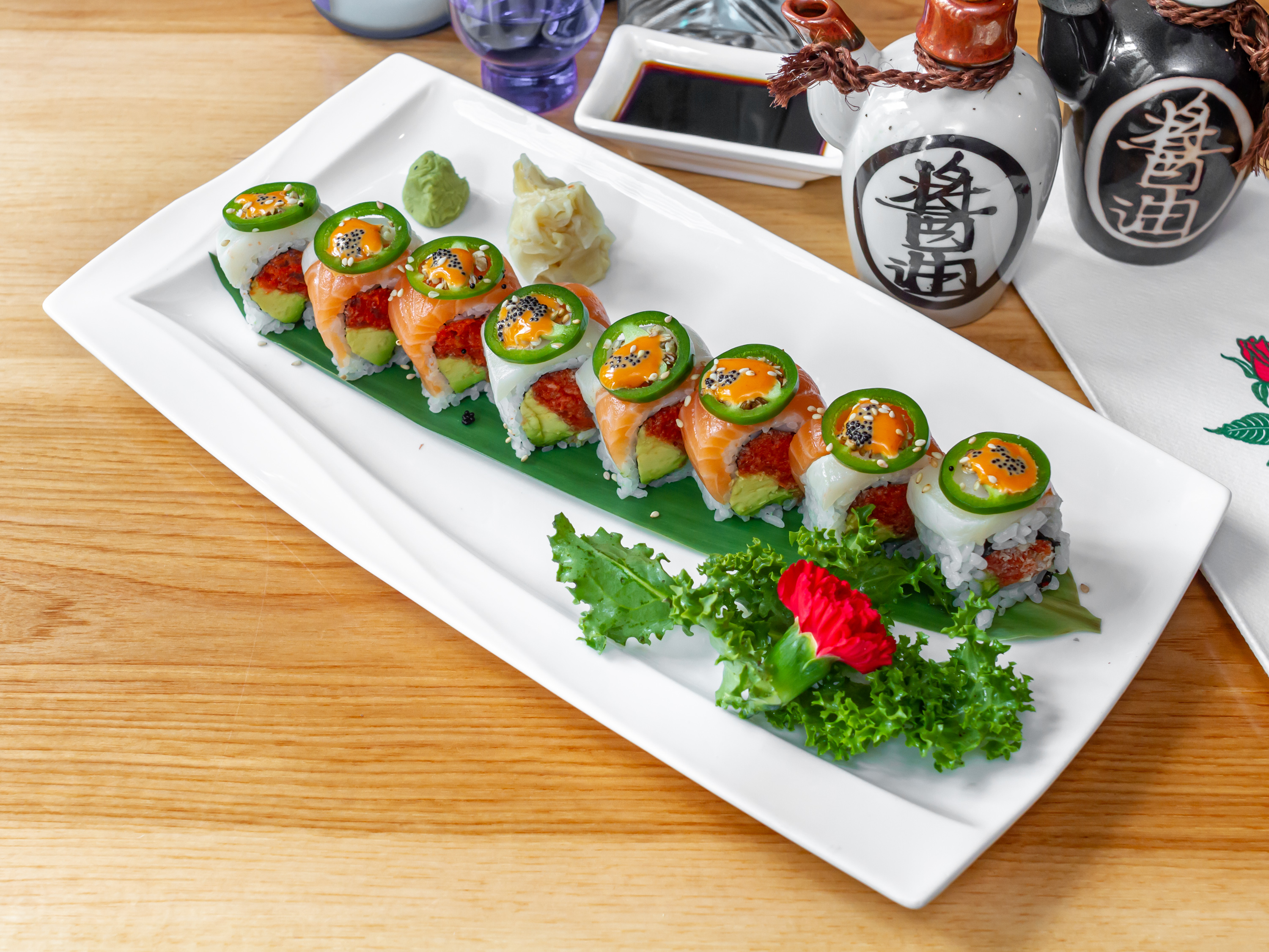 Order Kiss of Fire Roll food online from I Sushi store, New York on bringmethat.com
