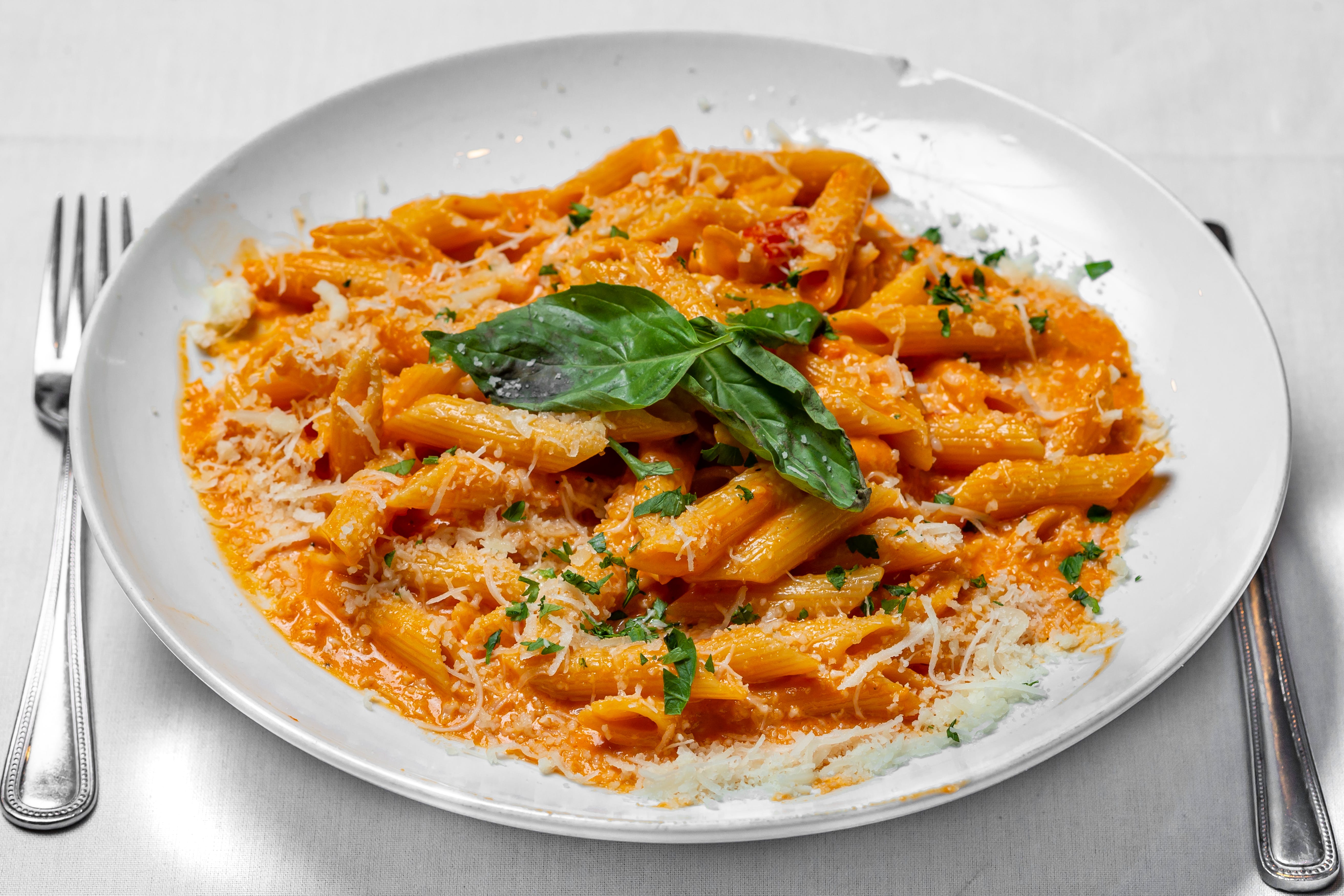 Order Pasta with Vodka Sauce - Pasta food online from Mancino's Pizza & Italian Cuisine store, Denville on bringmethat.com