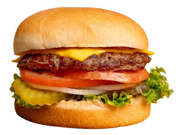 Order The Classic Burger food online from Shake N Buns store, Bakersfield on bringmethat.com