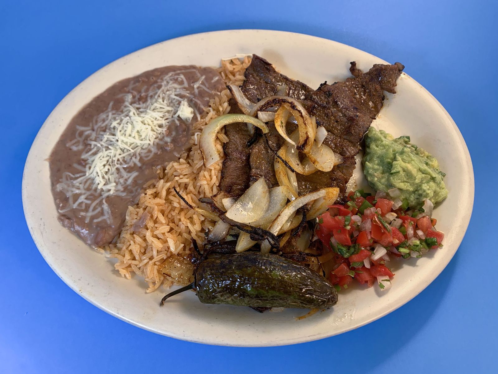 Order Carne Asada Plate food online from Great Mex store, Costa Mesa on bringmethat.com