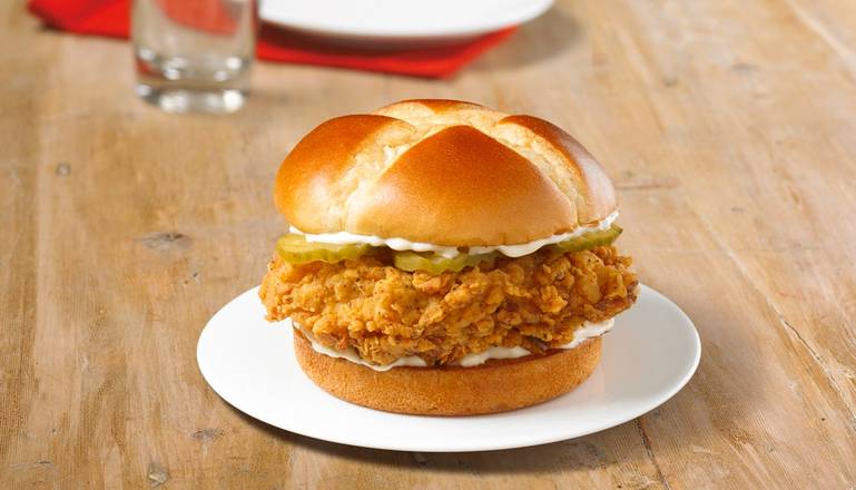 Order Chicken Sandwich Spicy food online from Church's Chicken store, Midwest City on bringmethat.com