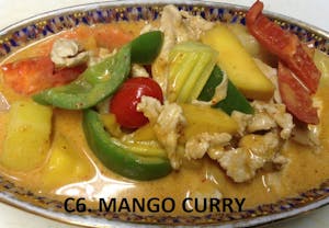 Order C6. Mango Curry food online from Bua Thai Restaurant store, Old Orchard Beach on bringmethat.com
