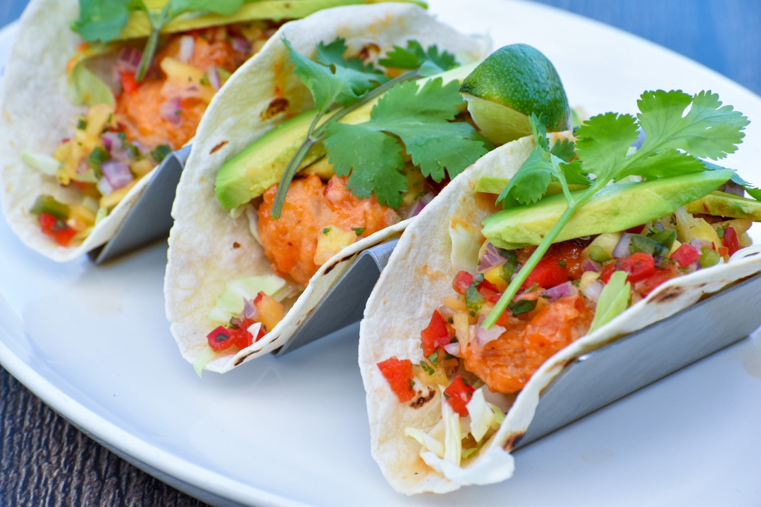 Order Dynamite Shrimp Tacos food online from The Boathouse store, Midlothian on bringmethat.com