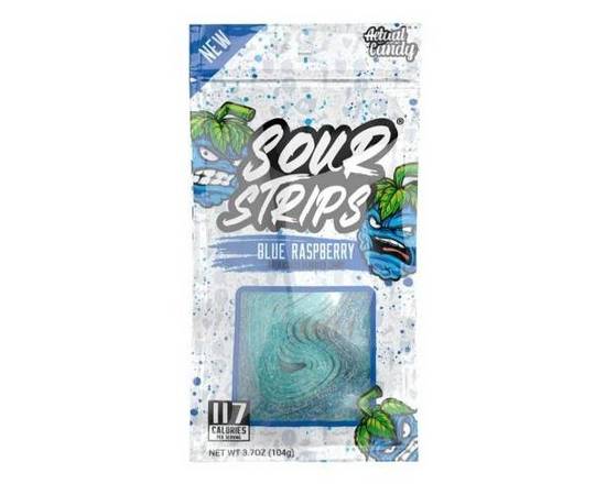 Order Sour Strips Blue Raspberry (3.7 oz) food online from Urban Value Corner Store store, Dallas on bringmethat.com