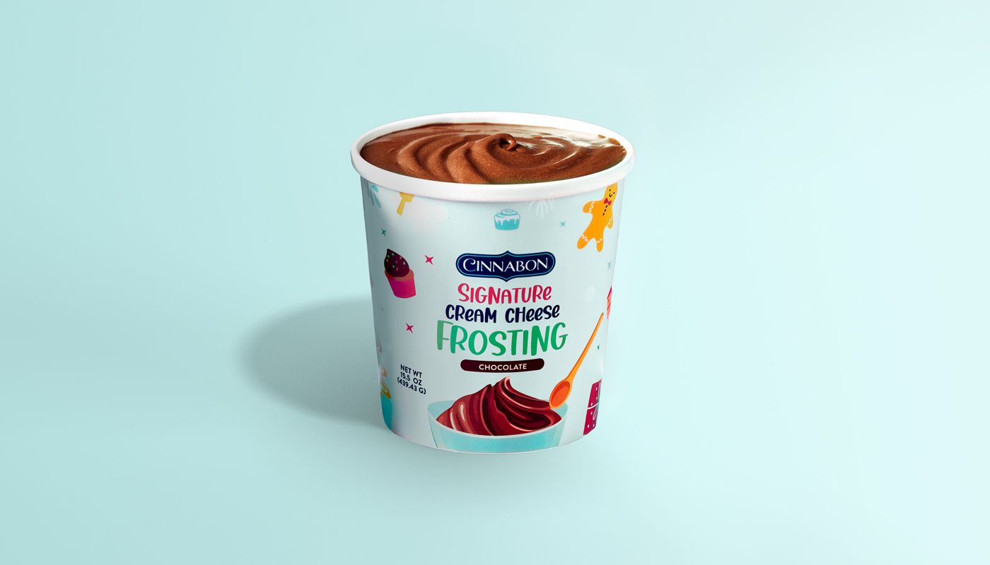 Order Chocolate Frosting Pint food online from Cinnabon store, Baltimore on bringmethat.com