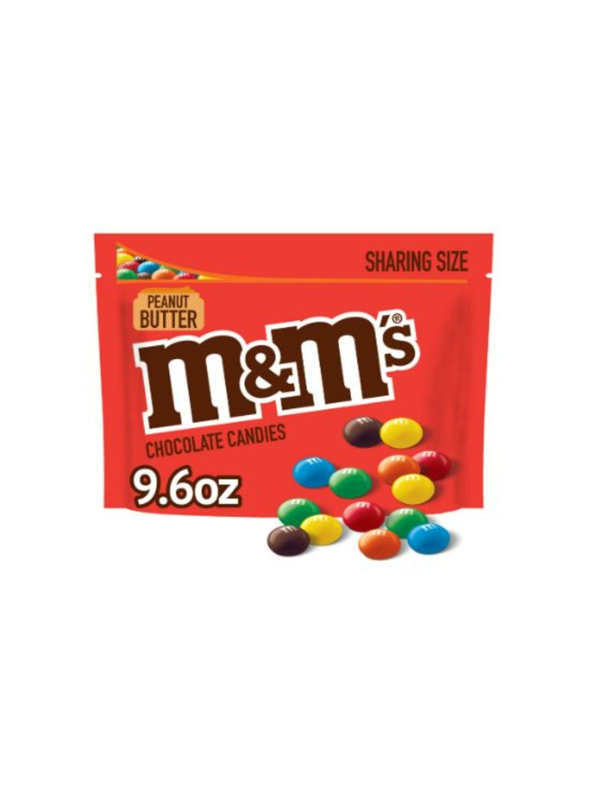 Order M&M's Peanut Butter Sharing Size (9.6 oz) food online from Stock-Up Mart store, Marietta on bringmethat.com