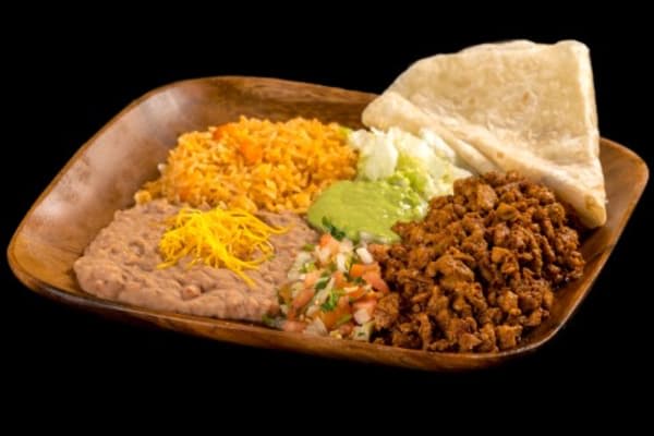 Order 12. Adobada Plate Combination Platter food online from Filibertos Mexican Food store, Glendale on bringmethat.com