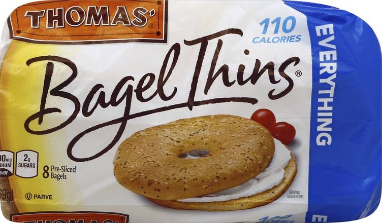 Order Thomas' · Bagel Thins Everything (8 ct) food online from Safeway store, Rehoboth Beach on bringmethat.com