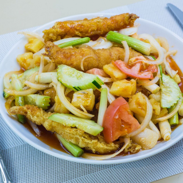 Order Sweet and Sour Shrimp food online from Thai Original BBQ & Restaurant store, Long Beach on bringmethat.com