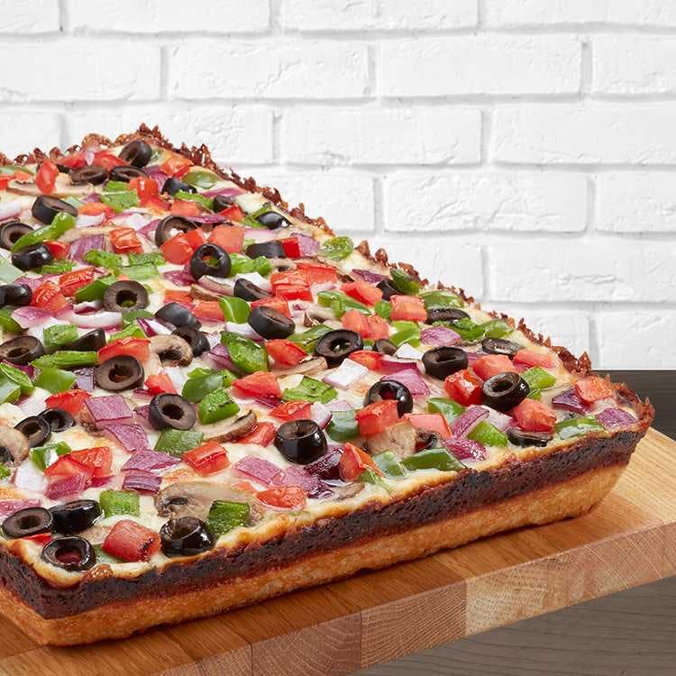 Order Veggie Pizza - Bambino (4 Slices) food online from Papa Romanos store, Auburn Hills on bringmethat.com