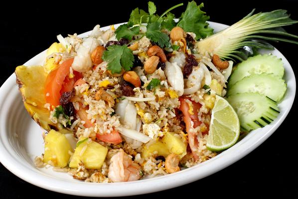 Order Pineapple Fried Rice food online from Lers Ros Thai Noodles store, San Francisco on bringmethat.com