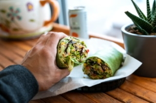 Order QUINOA BURRITO food online from Juiced Cafe store, Fall River on bringmethat.com